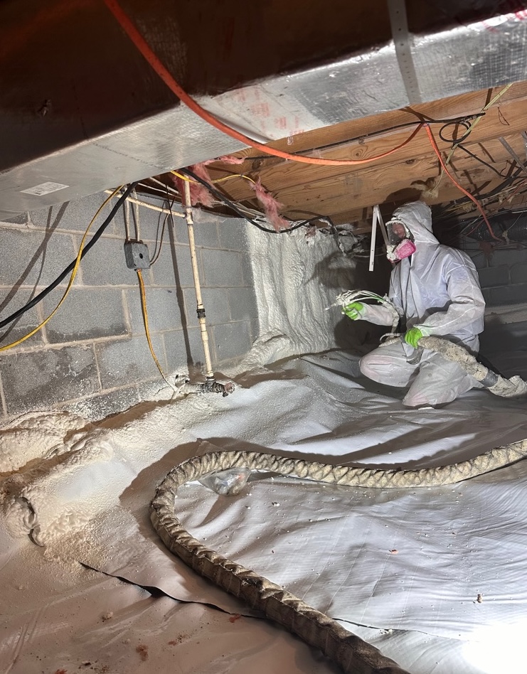 sealed crawl space crawlspace repair